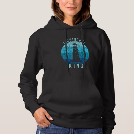 Leuchtturm Retro Vintag Lighthouse King Seaside B Hoodie (Vorderseite)