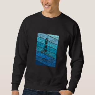 Leuchtturm Retro Vintages Seaside Life Boating Bea Sweatshirt