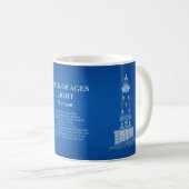 Leuchtturm Rock of Ages - Michigan - AD Kaffeetasse (VorderseiteRechts)