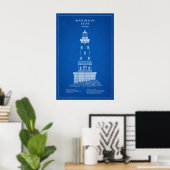Leuchtturm Rock of Ages - Michigan - AD Poster (Heimbüro)
