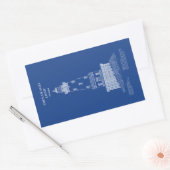 Leuchtturm Rock of Ages - Michigan - AD Rechteckiger Aufkleber (Umschlag)