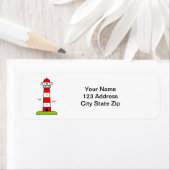 Leuchtturm-Rücksendeadressen-Aufkleber (Insitu)