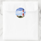 Leuchtturm Runder Aufkleber (Tasche)
