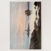 Leuchtturm & Sailboat im Mondlicht Puzzle (Vertikal)