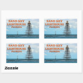 Leuchtturm Sand Key, Aufkleber für Florida (Blatt)