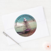 Leuchtturm Sand Key, Florida Keys Round Stickers (Umschlag)
