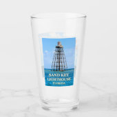 Leuchtturm Sand Key, Florida Pint Glass Glas (Vorderseite)