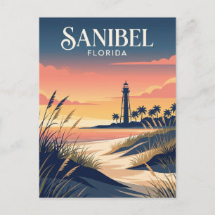 Leuchtturm Sanibel Island USA Postkarte