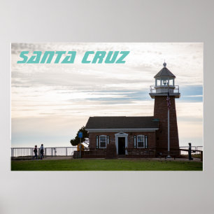 Leuchtturm Santa Cruz Poster