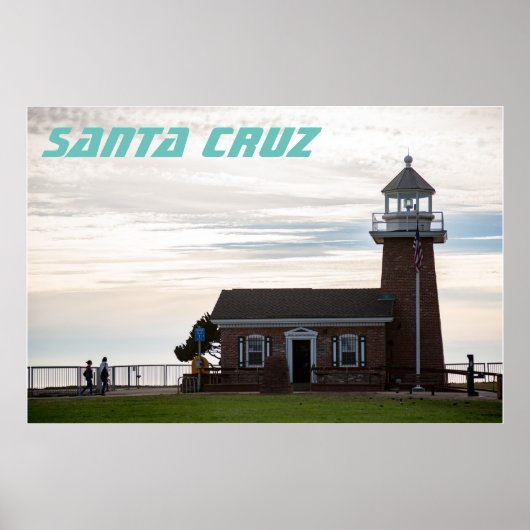 Leuchtturm Santa Cruz Poster (Vorne)
