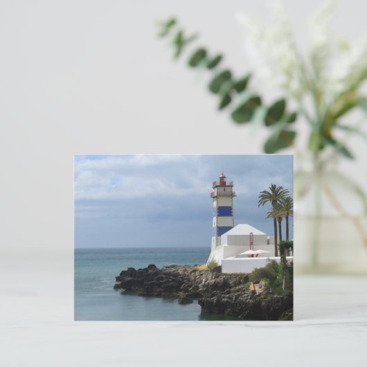 Leuchtturm Santa Marta Postkarte (Stehend Vorderseite)