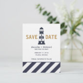 Leuchtturm Save The Date (Stehend Vorderseite)