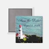 Leuchtturm Save the Date Magnet (Vorderseite/Rückseite)