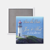 Leuchtturm Save the Date Magnet (Vorderseite/Rückseite)
