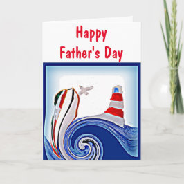 Leuchtturm Schiff Nautical Painting Vathage Tag Karte