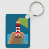Leuchtturm Schlüsselanhänger (Rückseite)