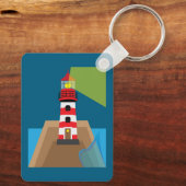 Leuchtturm Schlüsselanhänger (Rückseite)