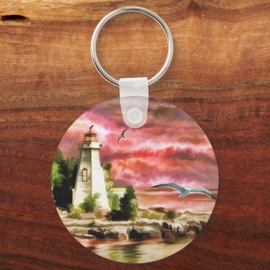 Leuchtturm Schlüsselanhänger (Vorderseite)