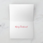 Leuchtturm-Schneekugel-Weihnachtskarte Karte (Innenseite)