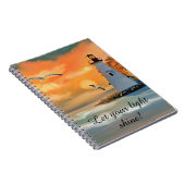 Leuchtturm Seagull Sunset Personalisiert Notizblock (Rechte Seite)
