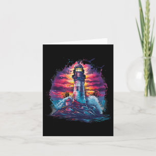 Leuchtturm Seaside House Sailing Sea Boating Light Karte