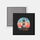 Leuchtturm Seaside House Sailing Sea Boating Light Magnet (Vorderseite/Rückseite)