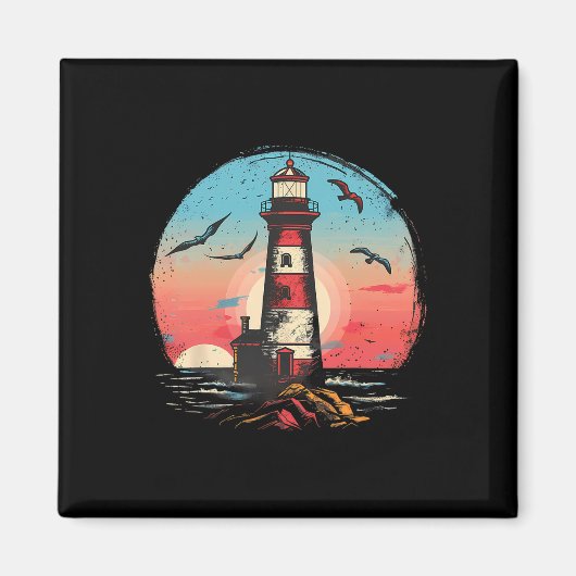 Leuchtturm Seaside House Sailing Sea Boating Light Magnet (Vorne)