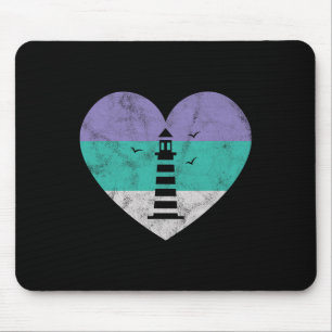 Leuchtturm Segelgeschenk für Frauen und Mädchen Re Mousepad