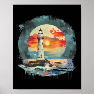 Leuchtturm Segeln Meer Strand Bootfahren Küstenhau Poster