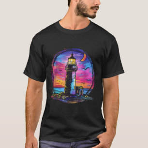 Leuchtturm Segeln Strand Meer Bootfahren Haus am M T-Shirt