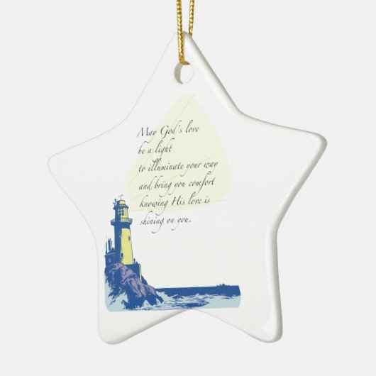 Leuchtturm Segen Gebet Keramikornament (Links)