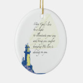 Leuchtturm Segen Gebet Keramikornament (Rechts)