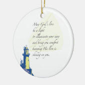 Leuchtturm Segen Gebet Keramikornament (Links)