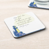 Leuchtturm Segen Gebet Untersetzer (Linke Seite)