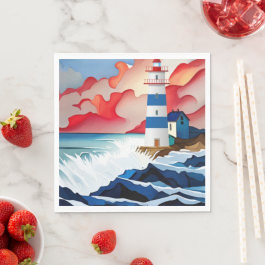 Leuchtturm Serviette (Beispiel)