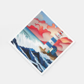 Leuchtturm Serviette (Ecke)