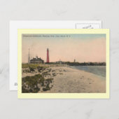 Leuchtturm Shinnecock, Long Island Vintag Postkarte (Vorne/Hinten)