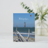 Leuchtturm Sightseeing Gedanken Sie Postkarte (Stehend Vorderseite)