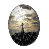 Leuchtturm-Silhouette Dartscheibe (Vorderseite rechts)