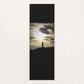 Leuchtturm-Silhouette Yogamatte (Rückseite)