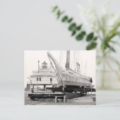 Leuchtturm & Skipjack Postkarte (Stehend Vorderseite)
