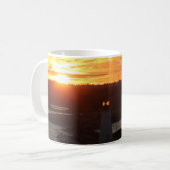 Leuchtturm, Sonnenaufgang, Hafen von Halifax, Foto Kaffeetasse (Vorderseite Links)
