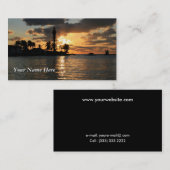 Leuchtturm-Sonnenaufgang Visitenkarte (Vorne/Hinten)