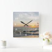 Leuchtturm Sonnenaufgang Wand Uhr (Zuhause)