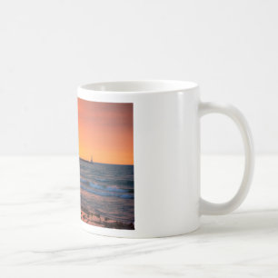 Leuchtturm-Sonnenuntergang Kaffeetasse