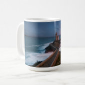 Leuchtturm-Sonnenuntergang Plouzané | Finistère, Kaffeetasse (Vorderseite Links)