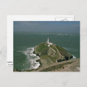 Leuchtturm, South Stack, Anglessy, Nord-Wales Postkarte (Vorne/Hinten)