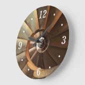 Leuchtturm Spiraltreppe Kunst, Dichtung Große Wanduhr (Winkel)