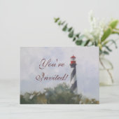 Leuchtturm St. Augustine Einladung (Stehend Vorderseite)