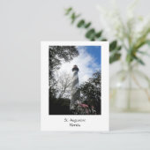 Leuchtturm St. Augustine Florida 1 Postkarte (Stehend Vorderseite)